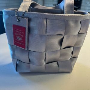 Harvey’s original small grey seatbelt tote
